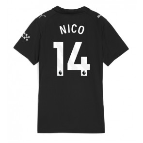 Lacne Ženy Futbalové dres Manchester City Nico Gonzalez #14 2025-26 Krátky Rukáv - Preč
